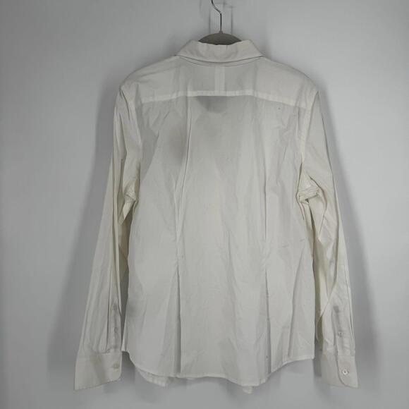Lauren Ralph Lauren top XL white crest logo button up academia preppy old money - Picture 6 of 6